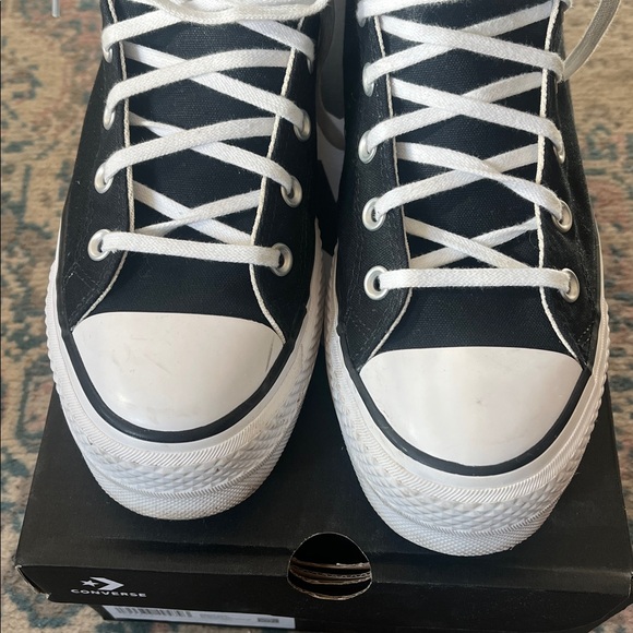 Converse Classic Black and White High-Tops platform - Picture 6 of 6